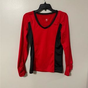 Tail Red and Dark Grey Compression Shirt